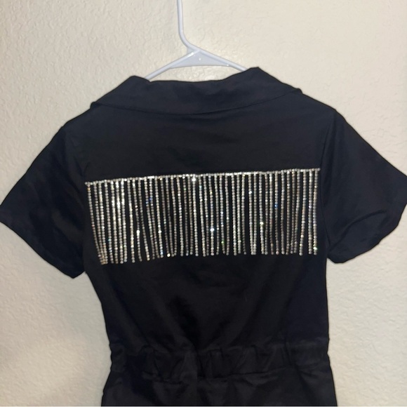 Buddy Love Jessie Crystal Fringe Romper X-Small - Picture 6 of 8